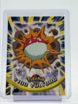 VOLTORB 1999 TOPPS POKEMON TV ANIMATION SERIES 2 BLUE LOGO A 100 Q0899 - Image 1