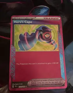 The Pokemon Company Hero's Cape 152/162 SV05 Temporal Forces Ace Spec Rare Holo - Image 1