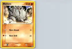 Pokemon TCG Rhyhorn 62/106 Emerald LP - Image 1