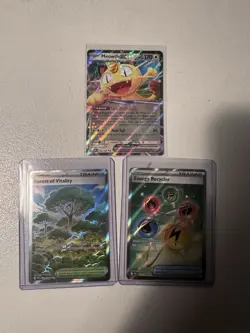 Pokemon Perfect Order Lot Meowth ex, Forest of Vitality, energy recycler - Image 1