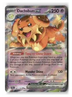 Dachsbun ex 67/142 Double Rare Stellar Crown Pokemon Near Mint - Image 1