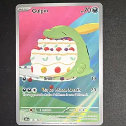 Pokemon Gulpin 154/142 Sv07: Stellar Crown Illustration Rare Holo 70 HP - Image 1