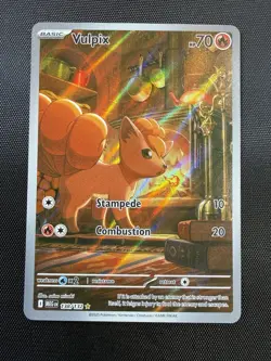 Pokemon Vulpix 138/132 Me01: Mega Evolution Illustration Rare Holo Basic HP70 - Image 1