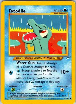 Totodile 085/105 Neo Destiny Pokemon LP Unlimited - Image 1