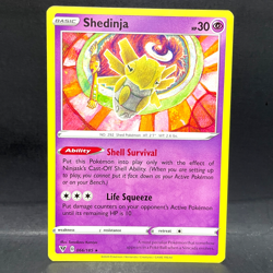 2020 POKEMON VIVID VOLTAGE SHEDINJA 066/185 (RARE) - Image 1