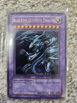 Yugioh Blue-Eyes Ultimate Dragon JMP-EN005 Ultra Rare Limited Edition - Image 1