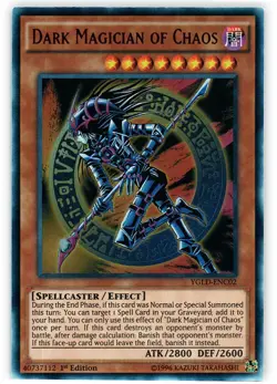 Yugioh! LP Dark Magician of Chaos - YGLD-ENC02 - Ultra Rare - 1st Edition Lightl - Image 1