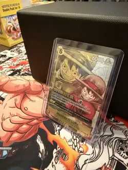 Bandai One Piece CCG Monkey.D.Luffy P-108 Winner Foil 6000 Power - Image 2