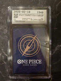 Monkey D. Luffy Premium Booster Best OP05-119 Secret Rare CGC 10 One Piece - Image 3