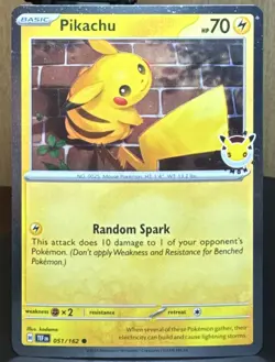 Pokemon Pikachu TCG (Pokemon Day 2026) 051/162 Cosmos Holo Promo Card 30th Anniv - Image 1