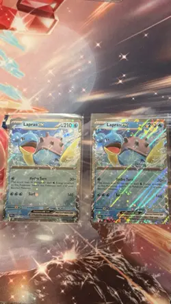 (x2) Lapras Ex 22/88 Double Rare Holo Card - Pokemon Perfect Order Near Mint - Image 1