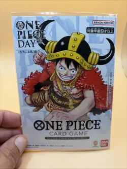 ONE PIECE card "Lego Luffy" - ONE PIECE DAY 25 promo Luffy P-110 2025 sealed - Image 2
