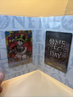 ONE PIECE card "Lego Luffy" - ONE PIECE DAY 25 promo Luffy P-110 2025 sealed - Image 3