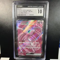 Pokemon Mew ex Sv2a Card 151 Super Rare Holo CGC 10 195/165 180 HP Japanese - Image 1