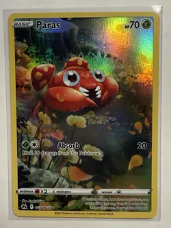Pokemon TCG Crown Zenith Paras Galarian Gallery Ultra Rare Holo Card GG32/GG70 - Image 1