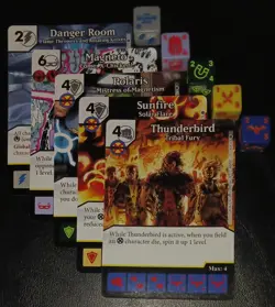 Dice Masters - X-Men First Class - 5 rare cards - Danger Room, Polaris lot #1 - Image 1