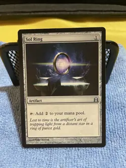 Magic The Gathering Sol Ring Commander Artifact 261/318 Regular Uncommon English - Image 1