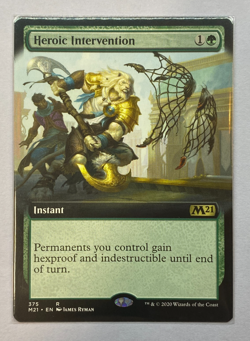 MTG - Core Set 2021 - Heroic Intervention - Extended Art - NM - Image 1