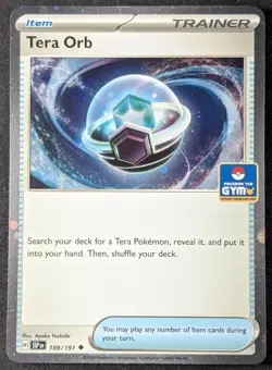 2024 Pokemon TERA ORB #189/191 Pokemon Gym Promo Pack Reverse Holo English - Image 1