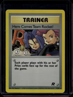 Pokemon TCG Here Comes Team Rocket 15/82 Team Rocket Holo Rare NM - Image 1