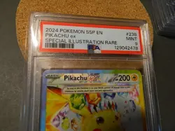 Pokemon TCG Pikachu EX 238/191 PSA 9 Special Illustration Rare Surging Sparks - Image 3