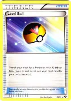 Level Ball - 89/99 - Uncommon NM, English Pokemon Next Destinies - Image 1