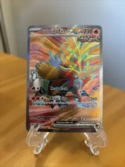 Pokemon Gouging Fire ex 188/162 SV05: Temporal Forces Holo - Image 1