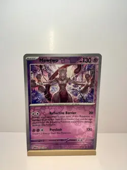 Mewtwo 150/165 Rare 151 Pokemon Reverse Holo Near Mint - Image 1