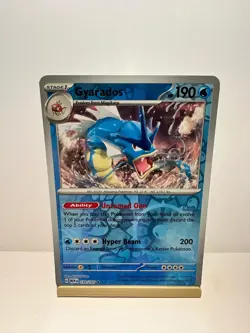 Gyarados 130/165 Rare 151 Pokemon Reverse Holo Near Mint - Image 1