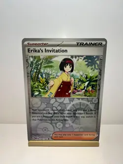 Erika's Invitation 160/165 Uncommon 151 Pokemon Reverse Holo Near Mint - Image 1