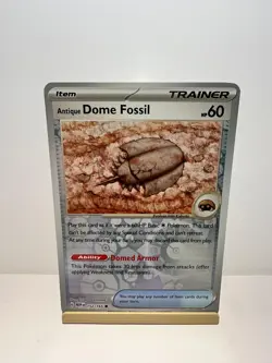 Antique Dome Fossil 152/165 Common 151 Pokemon Reverse Holo Near Mint - Image 1