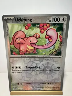 Lickitung 108/165 Common 151 Pokemon Reverse Holo Near Mint - Image 1