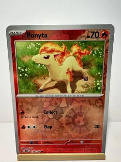 Ponyta 077/165 Common 151 Pokemon Reverse Holo Near Mint - Image 1