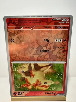 Ponyta 077/165 Common 151 Pokemon Reverse Holo Near Mint - Image 2