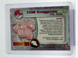 EXEGGCUTE 1999 TOPPS POKEMON TV SERIES 2 BLUE LOGO 102 Q0899 - Image 2