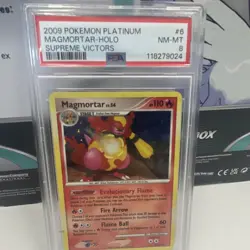Pokemon Magmortar 6/147 Supreme Victors Holo Rare 2009 PSA 8 - Image 1