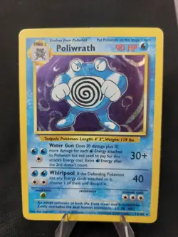 Poliwrath 13/102 - Base Set Holo Rare Vintage 1999 WoTC Pokemon TCG - HP - Image 1