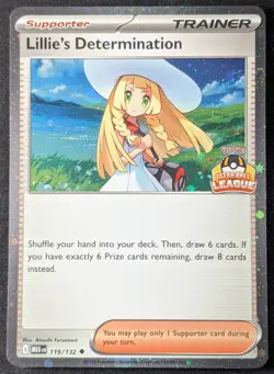 2025 Pokemon LILLIE'S DETERMINATION #119/132 Mega Evolution Ultra Ball League - Image 1
