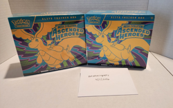 Pokemon Elite Trainer Box Mega Evolution Ascended Heroes - Two (2) boxes - Image 1