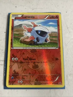 Larvesta - 20/101 - Common - Reverse Holo English Pokemon Noble Victories - Image 1