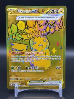 Pikachu ex 179/131 Hyper Rare Gold Pokemon Prismatic Evolutions English NM - Image 1
