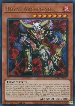x1 Royal Archfiend - BPRO-EN014 - Ultra Rare - 1st Edition Yu-Gi-Oh! M/NM - Image 1