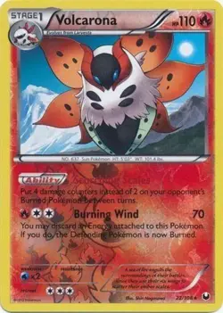 1x Volcarona | Dark Explorers | 22/108 | Reverse Holo | LP | Pokemon - Image 1