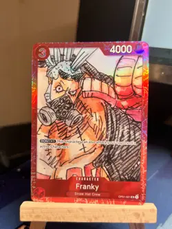 Franky Premium Collection ONE PIECE FILM RED OP01-021 UC Foil One Piece Promo NM - Image 1