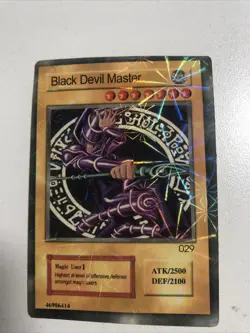 G2U Yugioh Card Black Devil Master equivalent to Dark Magician super rare near m - Image 1