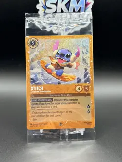 Disney Lorcana Winterspell Stitch Carefree Snowboarder Promo 42/p3 NM - Image 5
