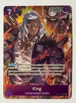 King (096) (Parallel) - One Piece CCG Romance Dawn - PRE-ERRATA Card English - Image 1
