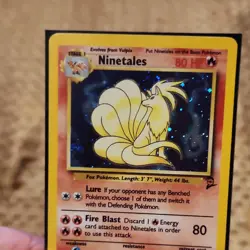 Pokemon Ninetales 012/102 Base Set Holo Rare Stage 1 80 HP Card - Image 1