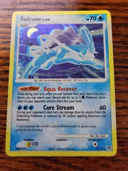 MP Suicune 19/132 DP Secret Wonders Holo Rare Pokemon Card - Image 1
