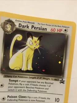 Dark Persian 17 Holo Black Star Promo WOTC Pokemon Card - Image 3